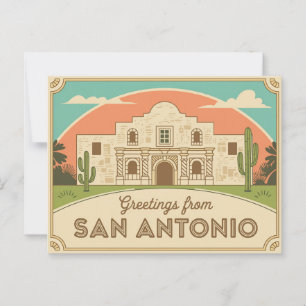 Vintage San Antonio Postcard   Greetings from