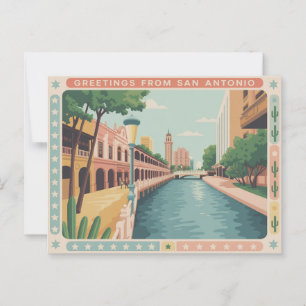 Vintage San Antonio Postcard   Greetings from