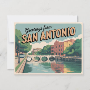 Vintage San Antonio Postcard   Greetings from