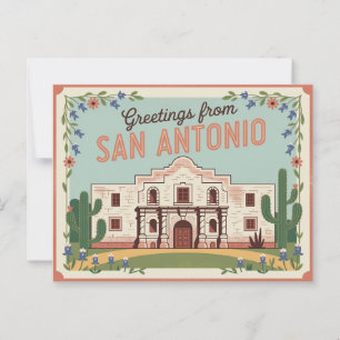 Vintage San Antonio Postcard   Greetings from