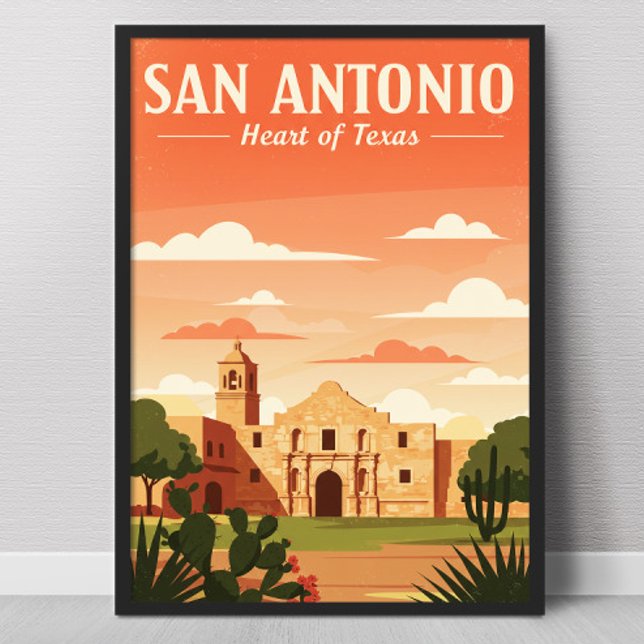 Vintage San Antonio Poster (Creator Uploaded)