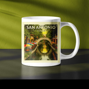  Vintage San Antonio Texas Coffee Mug