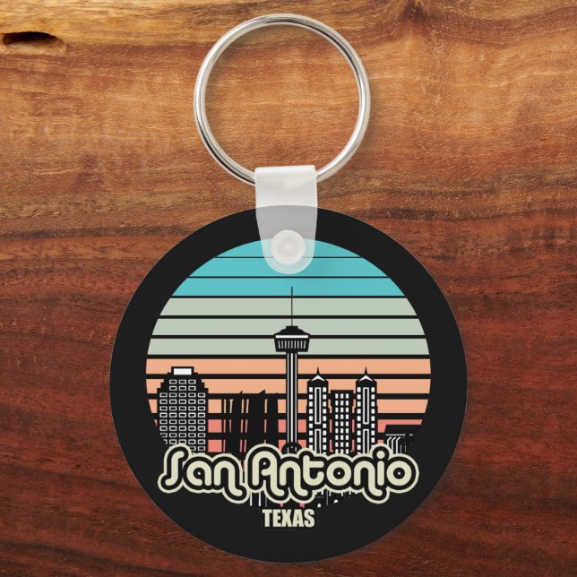 Vintage San Antonio Texas Key Ring (Front)