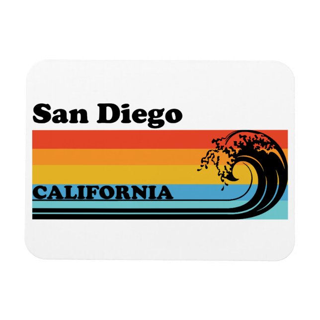 Vintage San Diego California Magnet (Horizontal)