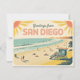 Vintage San Diego Postcard   Greetings from