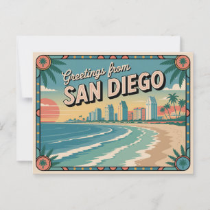 Vintage San Diego Postcard   Greetings from