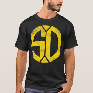 Vintage San Diego SD Home Monogram Game Day Padre  T-Shirt