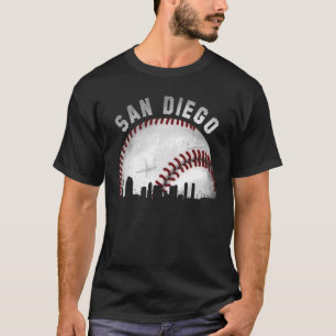 Vintage San Diego Skyline City Baseball T-Shirt