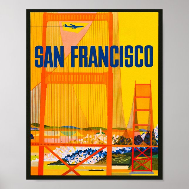 Vintage San Fancisco Travel Poster (Front)