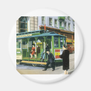 Vintage San Francisco Cable Car Magnet