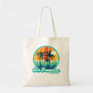 Vintage San Francisco California Summer 90s Beach  Tote Bag