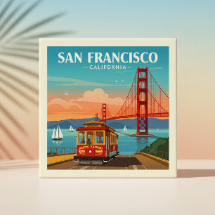 Vintage San Francisco California Tile