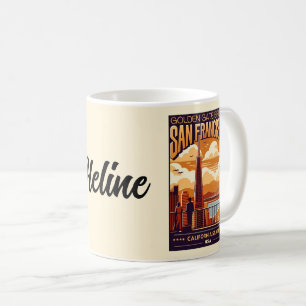 Vintage San Francisco City couple, California  Coffee Mug