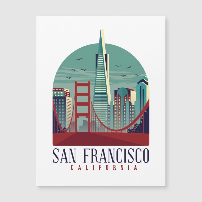 Vintage San Francisco Cityscape  (Front)