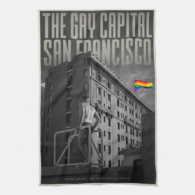 Vintage San Francisco Kitchen Towel (Vertical)