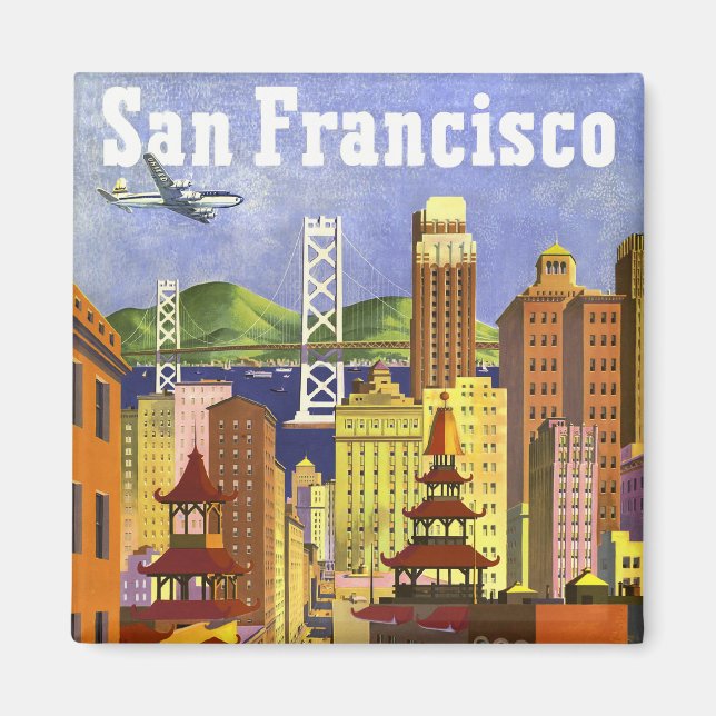 Vintage San Francisco Magnet (Front)