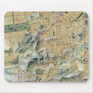 Vintage San Francisco Map Mouse Mat