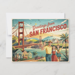 Vintage San Francisco Postcard   Greetings from