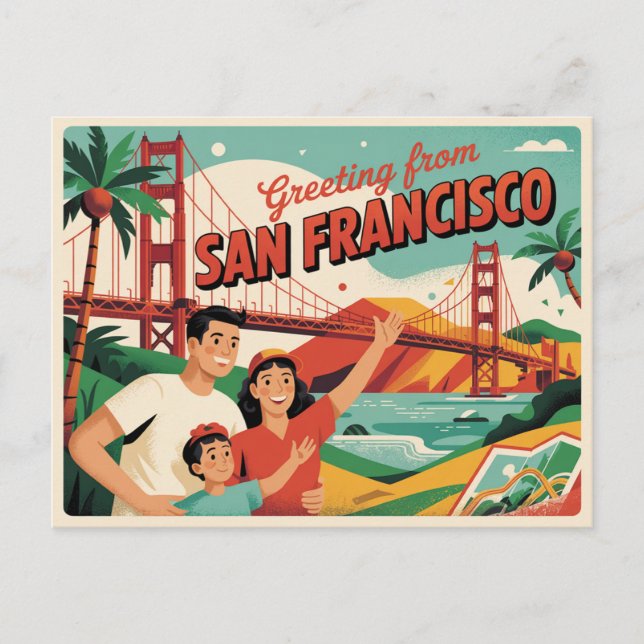 Vintage San Francisco Postcard | Greetings from (Front)