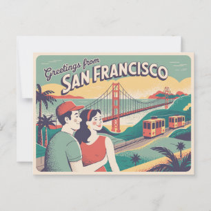 Vintage San Francisco Postcard Greetings from