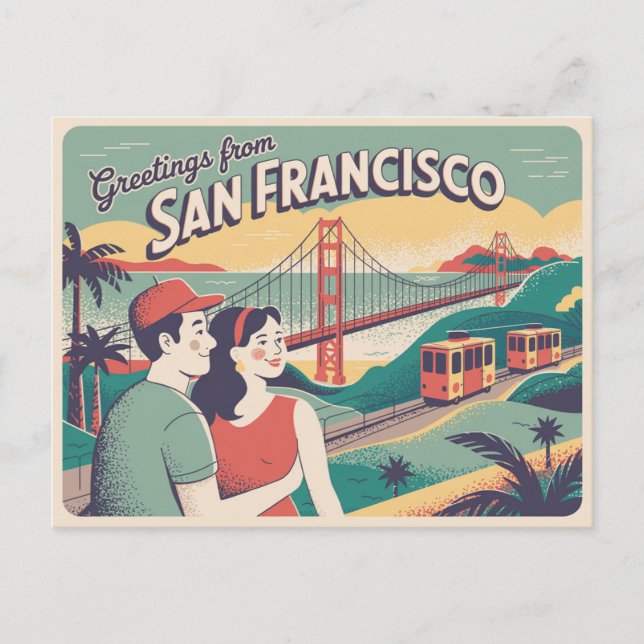 Vintage San Francisco Postcard | Greetings from (Front)