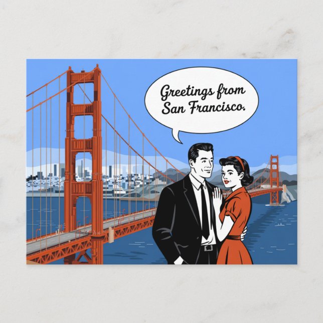Vintage San Francisco Postcard | Greetings from (Front)