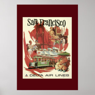Vintage San Francisco Travel Poster