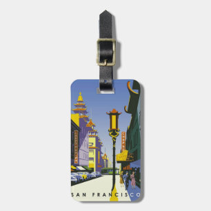 Vintage San Francisco Travel Poster Luggage Tag