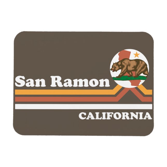 Vintage San Ramon California Magnet (Horizontal)