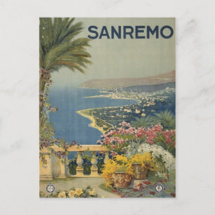 Vintage San Remo Italian Travel Postcard