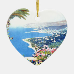 Vintage San Remo Italy Europe Travel Ceramic Tree Decoration