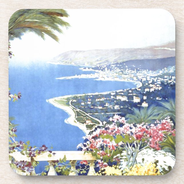 Vintage San Remo Italy Europe Travel Coaster (Front)