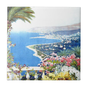 Vintage San Remo Italy Europe Travel Tile