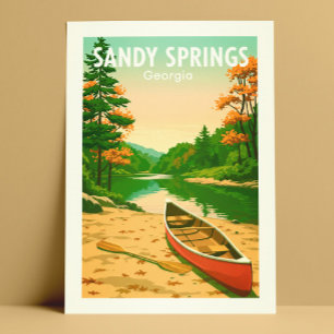Vintage Sandy Springs Georgia Postcard