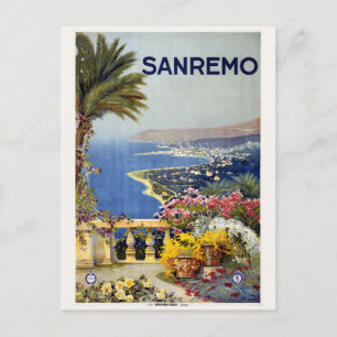 Vintage Sanremo Italy postcard