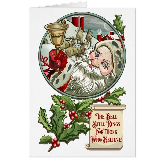 Vintage Santa 5x7 `Card (Front)