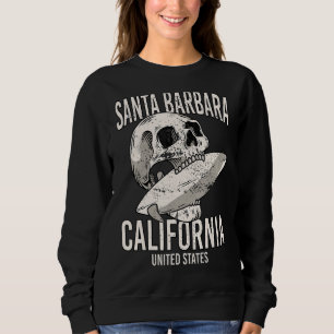 Vintage Santa Barbara Beach California Ca Retro Su Sweatshirt