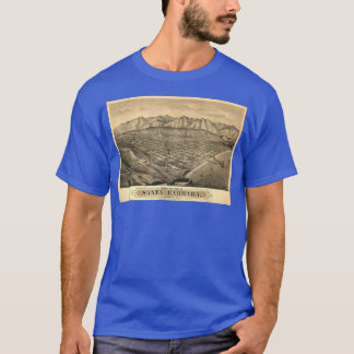 Vintage Santa Barbara CA Map (1877) T-Shirt