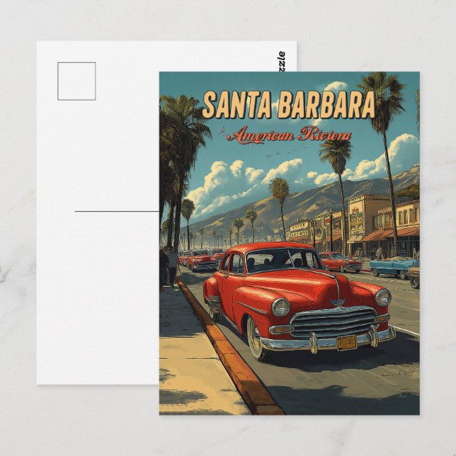 Vintage Santa Barbara, California Postcard (Front/Back)