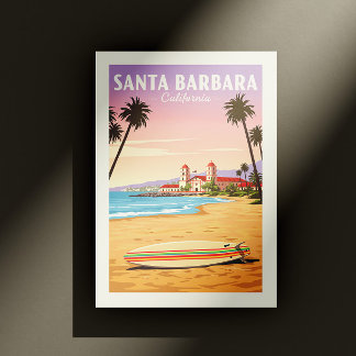 Vintage Santa Barbara California Postcard