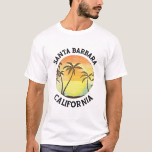 Vintage Santa Barbara California Retro 70S 80S Sum T-Shirt