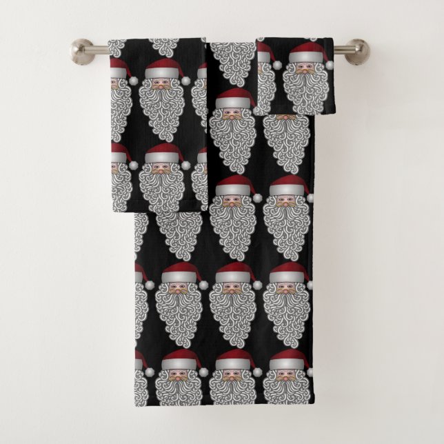 Vintage Santa Bath Towel Set (Insitu)