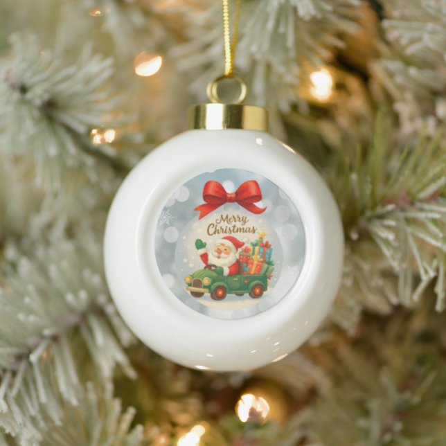 Vintage Santa car ornament (Tree)