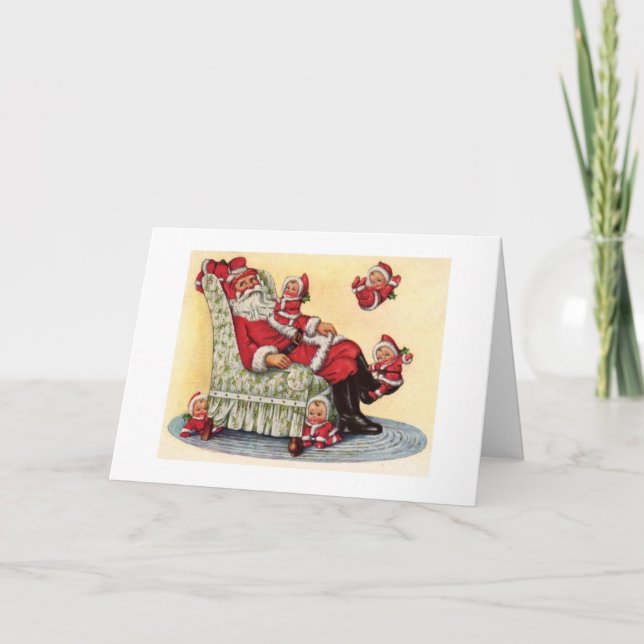 Vintage Santa Card (Front)