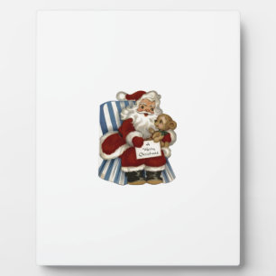 Vintage Santa Christianity Holidays Christmas Plaque