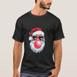 Vintage Santa Christmas Blowing Bubble Xmas Santa T-Shirt