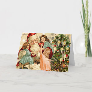 Vintage Santa Christmas Card