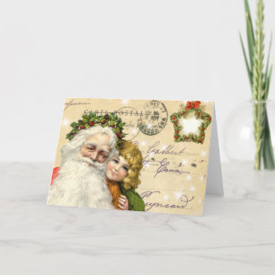 Vintage Santa Christmas Card