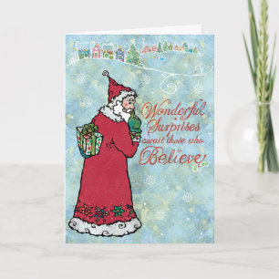 Vintage Santa Christmas Card