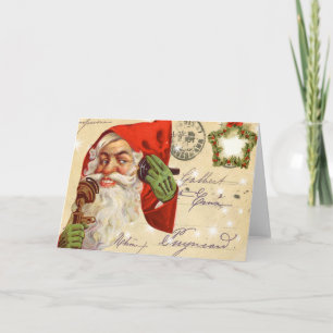 Vintage Santa Christmas Card